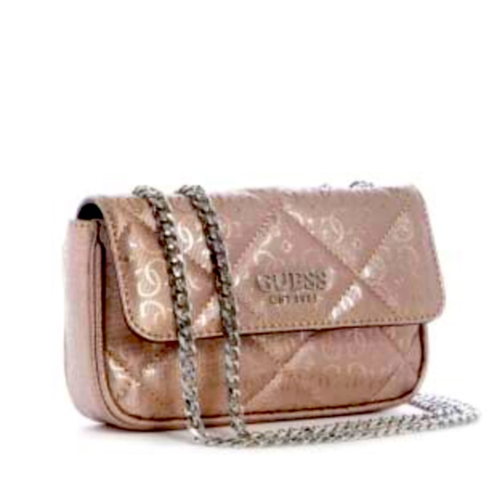 🧡🤎Guess mini crossbody, color pewter NWT